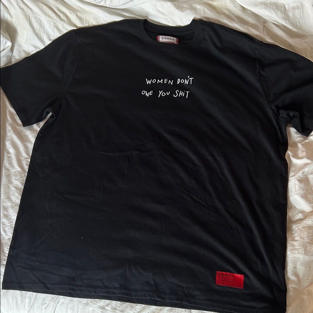 CHNGE Black Statement Tee- unworn